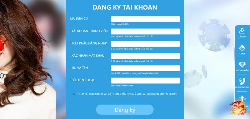 Đăng ký 123B123B Com